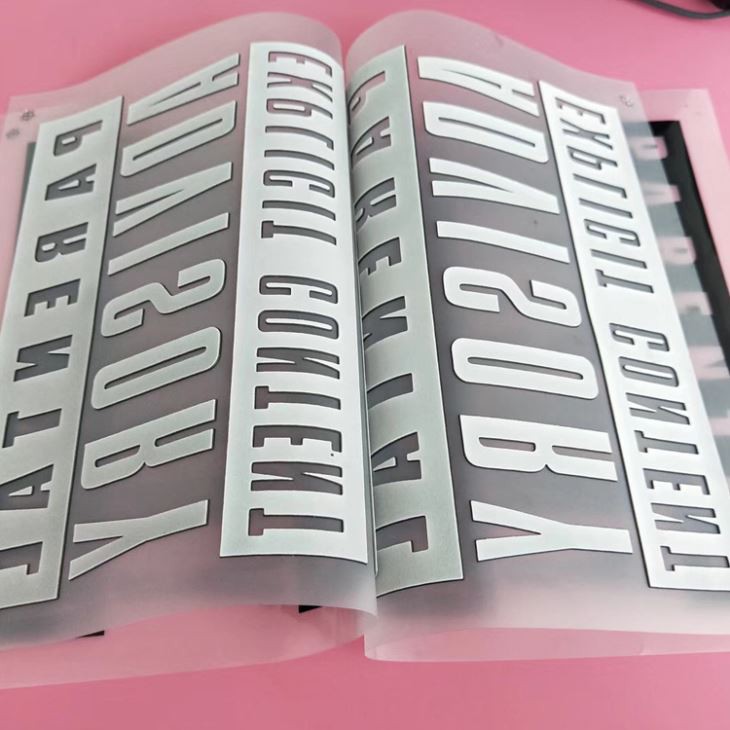 Etichette per trasferimento di calore in silicone per camicia Polo HD