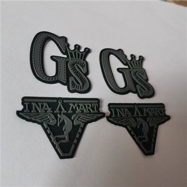 Distintivo in silicone personalizzato a strati alti