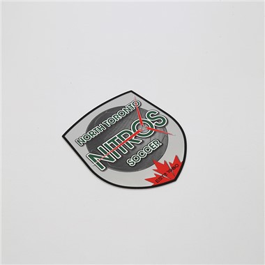 Loghi applicati a caldo in silicone utilizzati per marchi di abbigliamento