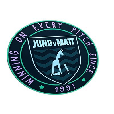 Etichetta per trasferimento termico in silicone effetto opaco 3D per vestiti